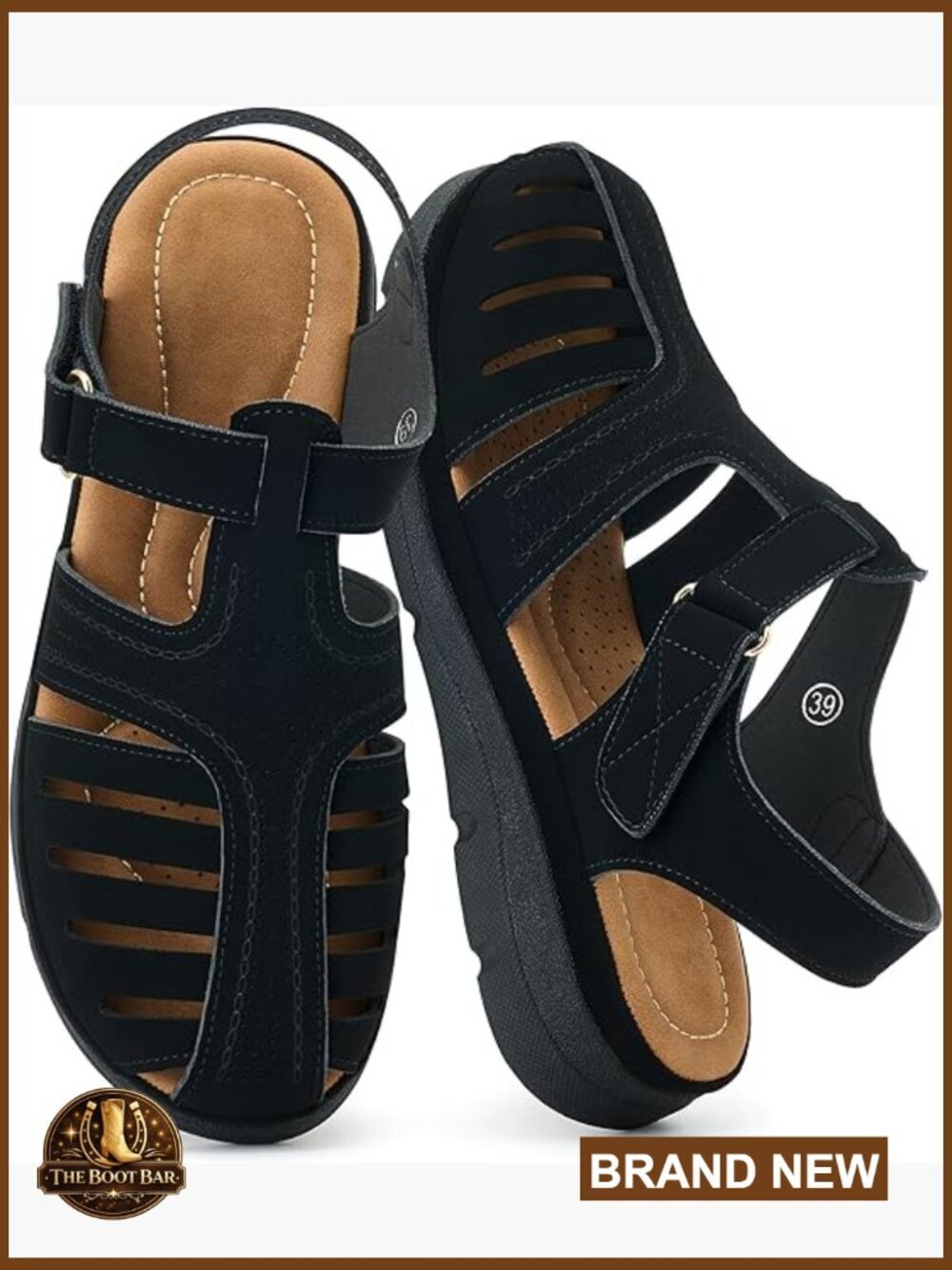 Women's Quick-Dry Fisherman Sandals with Hook-and-Loop Strap